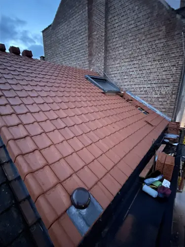 toiture inclinée après