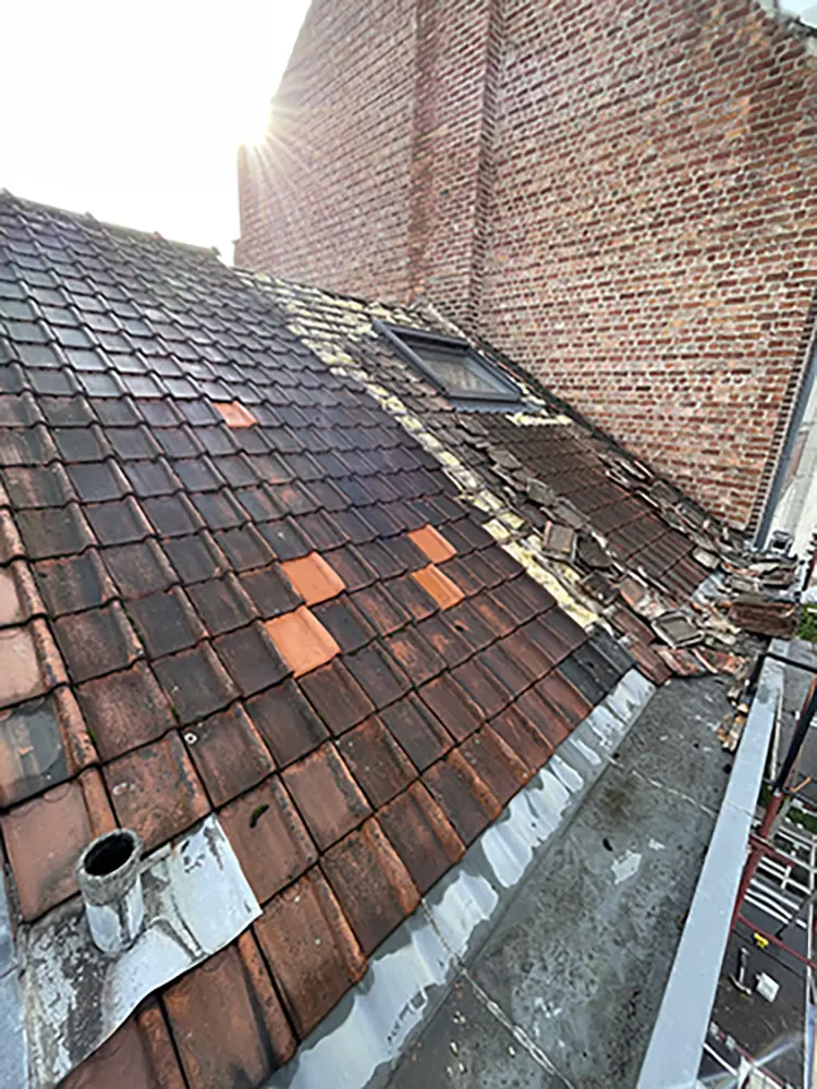 toiture inclinée avant